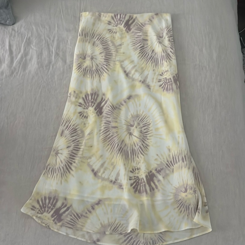 Lucy Paris Tie-Dye Purple and Yellow Skirt Size M